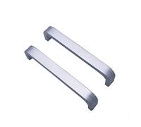 Qrity 2 Piezas Tiradores para Muebles Tiradores para Armario Puerta y Arco, 160 mm, Aleación de aluminio, Plateada