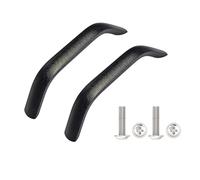 Qrity 2 unidades de tiradores de armario con forma de arco para cocina, cajones, puertas de baño, centros de agujeros de 96 mm