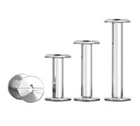 Qrity 20 Juegos de Tornillos Chicago, M4 x 10 mm Tornillos de Encuadernación de Acero Inoxidable 304, para Decoración de Cuero DIY, Libros