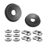 Qrity 20 Piezas Arandelas de Sellado Adheridas, OD 16 mm, ID 6,3 mm, Grosor 2,5 mm, Arandelas de 304 Acero Inoxidable de Caucho para Pernos