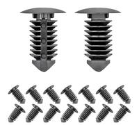 Qrity 20 Piezas Clips de Retención de Parachoques, Clips de Fijación Tipo Empuje para Agujeros de 10 mm, Clip de Remache de Nailon para Guardabarros y Parachoques