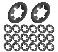Qrity 20 Piezas de Arandelas, Arandelas de Bloqueo, 5mm I.D, 14mm O.D, Arandelas de Seguridad para Equipos Mecánicos