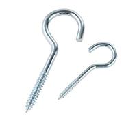 Qrity 20 Piezas Gancho de Rosca Abiert 55mm, Gancho Abierto, Gancho de Techo, Gancho, Gancho en Forma de C, Gancho de Tornillo, Ganchos Para Tazas, Artículos Para Colgar o Decorar Casas y Oficinas