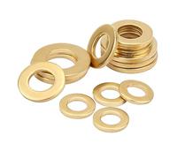 Qrity 20 Piezas Juego De Anillo De Sellado M6, 6mm x 12mm Arandelas Metálicas, Arandelas Tóricas Latón, Arandela Plana Grande Para Tornillos