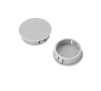 Qrity 20 Piezas Tapas de Plástico 17mm, Tornillos Embellecedor Cubre, Gris, Tapones Ciegos, Tapones para Agujeros de Perforación para Muebles