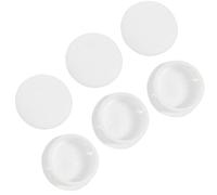 Qrity 20 Piezas Tapas de Plástico 18mm, Tornillos Embellecedor Cubre, Blanco, Tapones Ciegos, Tapones para Agujeros de Perforación para Muebles