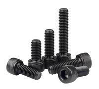 Qrity 20 Piezas Tornillos Cilíndricos con Hexágono Interior, M4 x 20 mm Cabeza Cilíndrica Con Hueco Hexagonal, Acero al Carbono Cabeza de ZóCalo Hexagonal, Rosca Completa