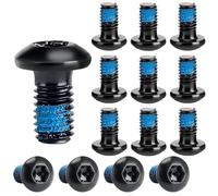 Qrity 20 Piezas Tornillos de Disco de Freno de Bicicleta, M5x10mm T25 Pernos de Rotor de Freno de Disco para Bicicleta de Carretera y Bicicleta de Montaña