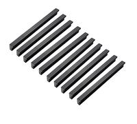 Qrity 20X Armario de aluminio moderno Armario Tirador de puerta Tiradores para muebles Tiradores, Centro de agujero 96 mm, Negro