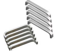 Qrity 20x Tiradores de barra de Aluminio, Cajón De Armario Armario Manillas Tiradores Puerta (128MM)