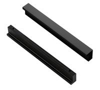 Qrity 2x Gabinete Manija de la Puerta de Aluminio Armarios Armarios Tirón de la Manija Conjunto Hogar Muebles de Cocina Hardware Perillas (128mm)