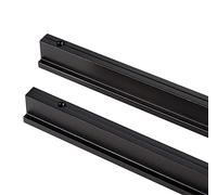 Qrity 2x Manillas Tiradores Manija de Armario Manija del Gabinete Distancia de Agujeros 320mm (Longitud total 330mm), Negro