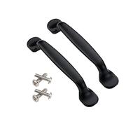 Qrity 2x Tiradores de las puertas del armario de la cocina armario ropero tire del cajón, Aluminio, con tornillos (96MM)