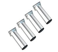 Qrity 4 Piezas Patas de Muebles Armario de Aleación de Aluminio Patas de Cocina Sofá Mesa de Metal 120mm