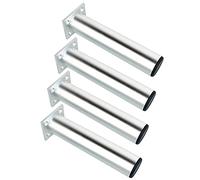 Qrity 4 Piezas Patas de Muebles Armario de Aleación de Aluminio Patas de Cocina Sofá Mesa de Metal 200mm