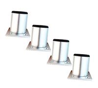 Qrity 4 Piezas Patas de Muebles Armario de Aleación de Aluminio Patas de Cocina Sofá Mesa de Metal 50mm