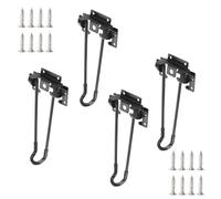 Qrity 4X Patas de Mesa Plegables de 20 cm para Mesa de Camping Plegable de Bricolaje portátil, Mesa de Ordenador portátil para cocinar al Aire Libre