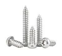 Qrity 50 Piezas Tornillo Autorroscante M3,5x20mm, Tornillos de Cabeza Redonda Torx de Acero Inoxidable, para Mantenimiento del Hogar, Decoración