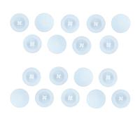 Qrity 50 Unidades de Cubiertas de Tornillo, Tapas de Ranura en Cruz, Tornillos Phillips de 12 mm de Diámetro, Tapas de Plástico con Ranura en Cruz, Tornillos Blancos, Cubiertas Decorativas