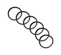 Qrity 6 Piezas Arandelas Planas de Goma, Junta de Sifón de Fregadero, Juntas Tóricas Anillos de Sellado, Junta de Drenaje, OD 45mm, ID 39mm