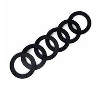 Qrity 6 Piezas Junta de Tapón de Obturación de Tubo de Desagüe de Fregadero de Cocina, Junta de Drenaje de 45mm, Anillo de Sellado de Drenaje, Arandela de Goma para Accesorios de G 1-1/2 "