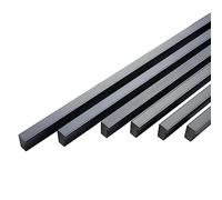 Qrity 6x Manillas Tiradores Manija de Armario Manija del Gabinete Distancia de Agujeros 320mm (Longitud total 330mm), Negro