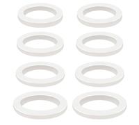 Qrity 8 Piezas 4 Tamaño Silicona Junta Plana, Junta de Manguera, Arandelas de Sellado O Ring para Grifos de Agua, Mangueras, Divisores, Válvulas