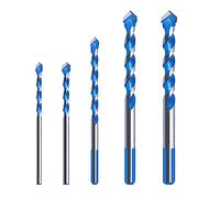 Qrity Brocas con Punta Juego de Brocas con Punta de Carburo para Azulejos, Metal, Vidrio, Baldosas Cerámica de Porcelana, Ladrillo, Plástico y Madera - 3mm/6mm /8mm /10mm /12mm