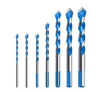 Qrity Brocas con Punta Juego de Brocas con Punta de Carburo para Azulejos, Metal, Vidrio, Baldosas Cerámica de Porcelana, Ladrillo, Plástico y Madera - 3mm/4mm/5mm/6mm/8mm/10mm/12mm