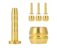 Qrity Juego de 4 Unidades de Insertos y Olivas para Frenos de Disco, BH59 y BH63 Inserto Oliva de Freno para Bicicleta para Línea de Freno