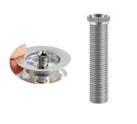 Qrity Lavabo de Cerámica de 70 mm Tornillo de Perno Extendido Fregadero de Cocina Cesta Colador Tornillo de Tapón para Mármol Lavabo de Piedra de Cuarzo Artificial