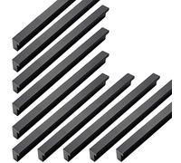 Qrity Paquete de 20 Gabinetes Modernos de Aleación de Aluminio, Gabinete, Manija de Puerta, Cajón para Muebles, Perillas, Centro de Orificio de 192mm