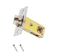 Qrity Perno Tubular de 42 mm, Perno de Tenon de Horquilla, Puerta Interior con Panel de Acero Inoxidable, Manija de Puerta de Palanca