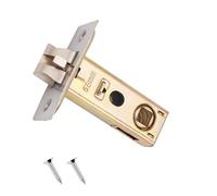 Qrity Perno Tubular de 58 mm, Perno de Tenon de Horquilla, Puerta Interior con Panel de Acero Inoxidable, Manija de Puerta de Palanca