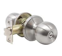 Qrity Tirador de puerta Tirador de puerta sin llaves para entrada o Paso, Entrance, La Base de Cobre, Tamaño de Pestillo 60 / 70mm