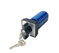 QRJAZHNTP YMW26-20YS2/7 Control de Potencia Dual eléctrico 20A 7 Polos Tres Posiciones con Interruptor de Leva con Perilla giratoria de Cambio de Bloqueo de Llave
