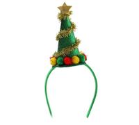 QRONCES Diadema para fiesta de árbol de Navidad peludo, diadema brillante para Halloween, Navidad, accesorios para fiestas, diademas de Navidad para mujeres