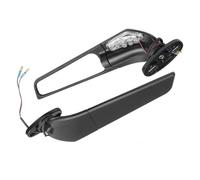 QRPTMBNF Espejos retrovisores giratorios giratorios Compatible con Yamaha | Adjustable Compatible con Yamaha R15, R25, R3, R1, R6 2000-2020(Large With Light)