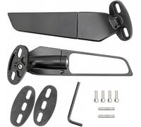 QRPTMBNF Espejos retrovisores giratorios giratorios Compatible con Yamaha | Adjustable Compatible con Yamaha R15, R25, R3, R1, R6 2000-2020(Small Size)