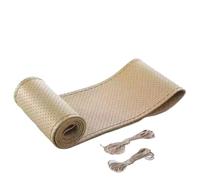 QRPTMBNF Funda para Volante de Coche, Cosida Compatible con Fiat Croma | Hand Sewing 36CM-40CM Compatible con Fiat Linea, Ulysse, Oltre 600, 520, 1200(Beige)