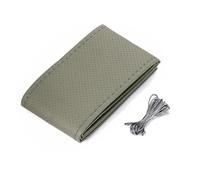 QRPTMBNF Funda para Volante de Coche, Cosida Compatible con Fiat Croma | Hand Sewing 36CM-40CM Compatible con Fiat Linea, Ulysse, Oltre 600, 520, 1200(Gray)