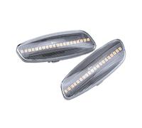QRPTMBNF Intermitente dinámico luz Compatible con Peugeot 207, 308, RCZ | LED Dynamic Blinker Side Marker Light Compatible con Peugeot Citroen, C3, C4, C5, DS3, DS4, 3008, 5008(Crystal white)