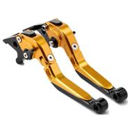 QRPTMBNF Palanca de freno y embrague Compatible con Honda | Compatible con Honda Forza 250/300/350/NSS350/NSS750/FORZA350/FORZA250 2016+(Gold-Gold-Black)