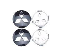 QRSWEWPA 4Pcs Coche Rueda Tapas Centrales para Mitsubishi Space Star 2013-2025,Prueba de Polvo/óXido/Agua Tapas Centro Cubo Coche Tapa Rueda Llanta Cubre,60mm-Blackwhite
