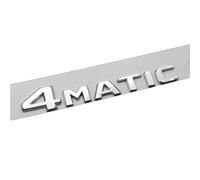 QRSWEWPA Coche Emblema Etiqueta Engomada para C200 C200L C260L C300 E200 E200L E300 E300L E320L AMG,Metal Insignia 3D Cromado Coche Pegatina,Silver 4MATIC