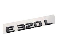 QRSWEWPA Coche Emblema Etiqueta Engomada para C200 C200L C260L C300 E200 E200L E300 E300L E320L AMG,Metal Insignia 3D Cromado Coche Pegatina,Black E320L