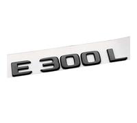QRSWEWPA Coche Emblema Etiqueta Engomada para C200 C200L C260L C300 E200 E200L E300 E300L E320L AMG,Metal Insignia 3D Cromado Coche Pegatina,Black E300L
