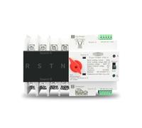 QRUYHBAJU Carril DIN 2P 3P 4P Doble Potencia Interruptor de Transferencia Automática interruptores selectores eléctricos ininterrumpidos 63A 100A Mini(110V 100A)