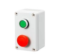 QRUYHBAJU El símbolo de Flecha Indica el Interruptor de Caja de Botones Impermeable momentáneo de reinicio automático de Inicio y Parada, Parada de Emergencia, Caja de Control Industrial(45696)