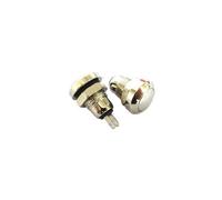 QRUYHBAJU Microinterruptor de Encendido, Redondo, de Metal, Resistente al Agua, con Encendido automático, botón de Timbre, Punta Plateada de 8 mm y 2 Pines.(50PCS)
